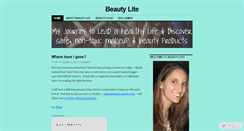Desktop Screenshot of beautylite.wordpress.com