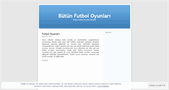 Desktop Screenshot of futboloyunlar.wordpress.com