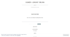 Desktop Screenshot of jamesangstblog.wordpress.com