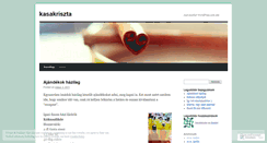 Desktop Screenshot of kasakriszta.wordpress.com