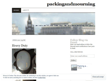 Tablet Screenshot of packingandmourning.wordpress.com