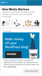 Mobile Screenshot of newmediamarissa.wordpress.com