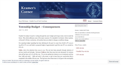 Desktop Screenshot of kramerscorner.wordpress.com