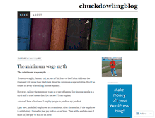 Tablet Screenshot of chuckdowlingblog.wordpress.com