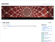 Tablet Screenshot of ciberlaxe.wordpress.com