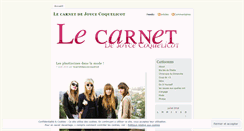 Desktop Screenshot of lecarnetdejoycecoquelicot.wordpress.com