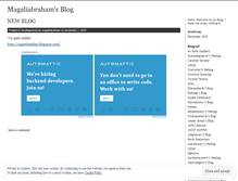 Tablet Screenshot of magaliabraham.wordpress.com