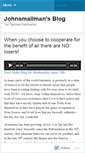 Mobile Screenshot of johnsmallman.wordpress.com