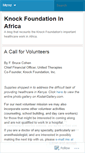 Mobile Screenshot of knockfoundationinafrica.wordpress.com