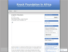 Tablet Screenshot of knockfoundationinafrica.wordpress.com