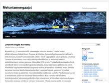 Tablet Screenshot of melontamongaajat.wordpress.com