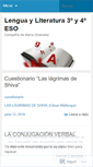 Mobile Screenshot of lenguablog34.wordpress.com