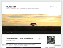 Tablet Screenshot of ourstorian.wordpress.com