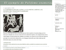 Tablet Screenshot of elcasodepolifemo.wordpress.com