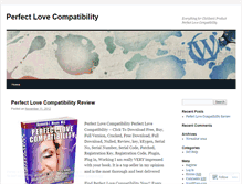 Tablet Screenshot of blogperfectlovecompatibility.wordpress.com
