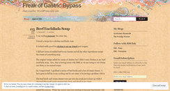 Desktop Screenshot of freakofgastricbypass.wordpress.com