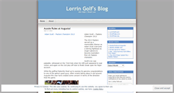 Desktop Screenshot of lorringolf.wordpress.com