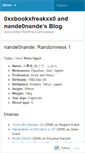 Mobile Screenshot of 0xxbookxfreakxx0andnande0nandes.wordpress.com