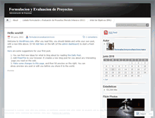 Tablet Screenshot of formulacionyevaluacioncruno.wordpress.com