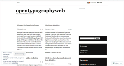 Desktop Screenshot of opentypographyweb.wordpress.com