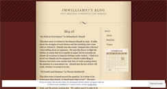 Desktop Screenshot of jmwilliams7.wordpress.com