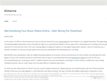 Tablet Screenshot of kimorna.wordpress.com