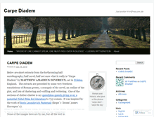 Tablet Screenshot of carpediadem.wordpress.com