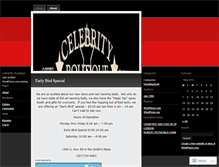 Tablet Screenshot of celebrityboutique.wordpress.com