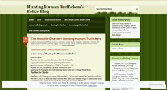 Desktop Screenshot of huntinghumantraffickers.wordpress.com
