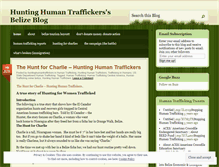 Tablet Screenshot of huntinghumantraffickers.wordpress.com