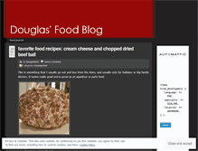 Tablet Screenshot of douglasfoodblog.wordpress.com