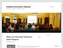 Tablet Screenshot of indianainnovationawards.wordpress.com