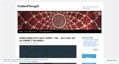 Desktop Screenshot of fodder4thinking.wordpress.com
