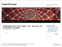Tablet Screenshot of fodder4thinking.wordpress.com