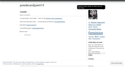 Desktop Screenshot of powderandpaint14.wordpress.com