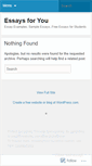 Mobile Screenshot of essaysforyou.wordpress.com