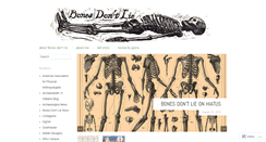 Desktop Screenshot of bonesdontlie.wordpress.com