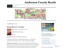 Tablet Screenshot of andersoncountylibrary.wordpress.com