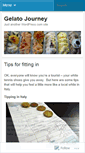Mobile Screenshot of gelatojourney.wordpress.com