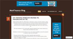 Desktop Screenshot of monfinance.wordpress.com