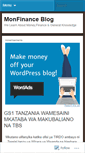 Mobile Screenshot of monfinance.wordpress.com