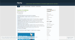Desktop Screenshot of hertz.wordpress.com