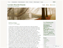 Tablet Screenshot of laurenmbaker.wordpress.com