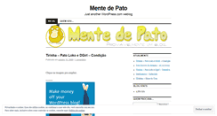 Desktop Screenshot of mentedepato.wordpress.com