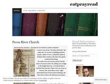 Tablet Screenshot of eatprayread.wordpress.com