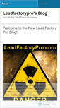 Mobile Screenshot of leadfactorypro.wordpress.com