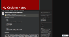 Desktop Screenshot of cookingnotes.wordpress.com