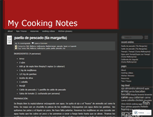 Tablet Screenshot of cookingnotes.wordpress.com