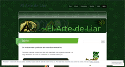 Desktop Screenshot of elartedeliar.wordpress.com