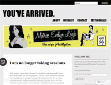 Tablet Screenshot of mistressevelyn.wordpress.com